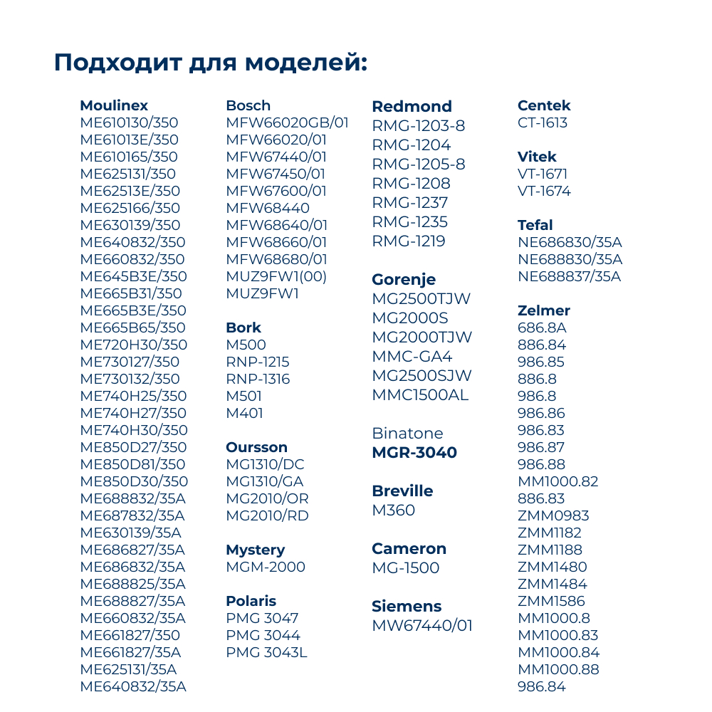 Нож для мясорубки (лезвие) Bosch, Zelmer, Redmond др