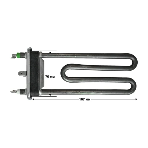 Тэн, нагреватель для стиральной машины 1700W 175 мм 3406007