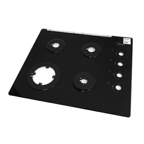 Рабочий стол газовой варочной панели Midea Q404GFD-BL