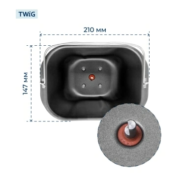 Ведро, емкость, чаша, форма для хлебопечки Kenwood KW715072