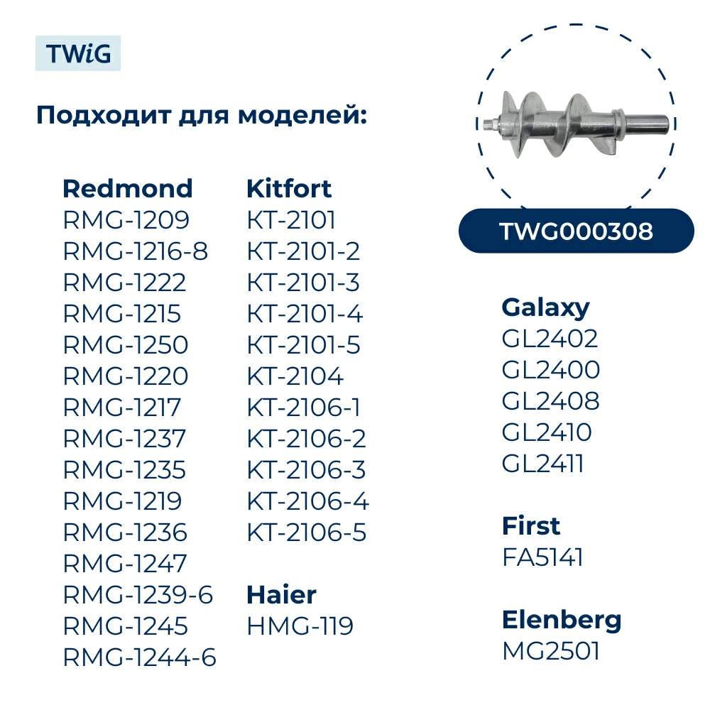 Нож для мясорубки (лезвие) Polaris, Vitek, Scarlett, Redmond и др