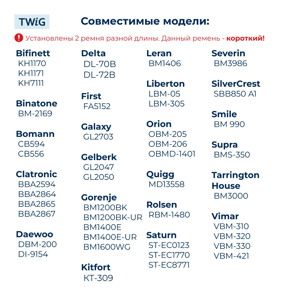 Ремень приводной для хлебопечки 80S3M420, длина 420 мм, 140 зубьев