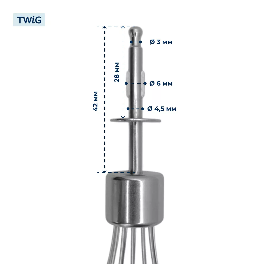 Насадка-венчик для блендера Braun, Polaris, Redmond