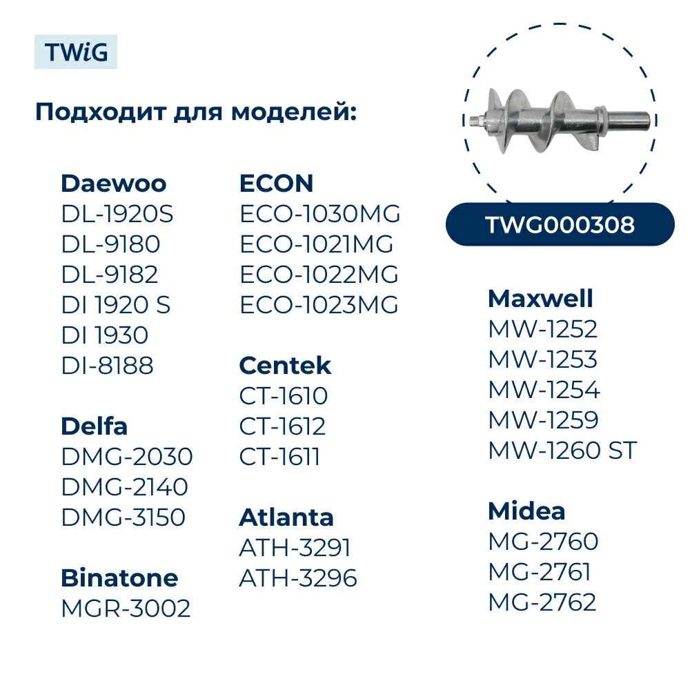 Нож для мясорубки (лезвие) Polaris, Vitek, Scarlett, Redmond и др