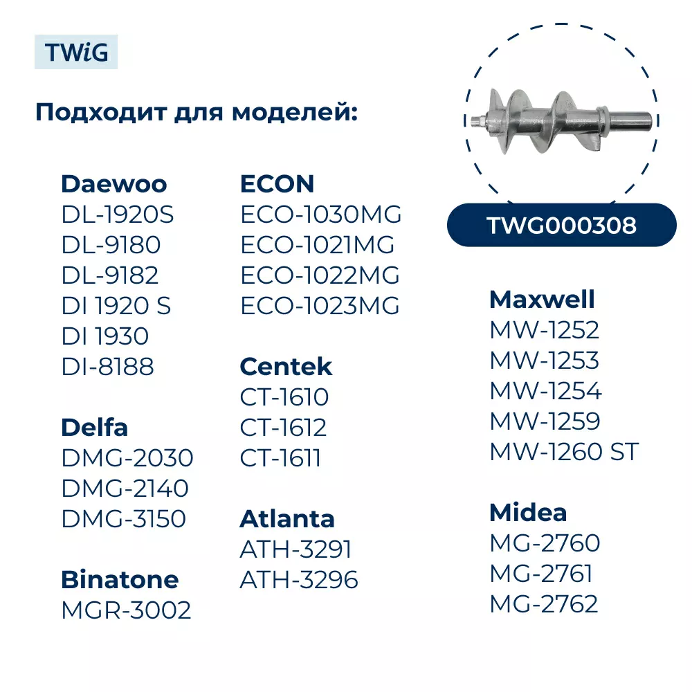 Нож для мясорубки (лезвие) Polaris, Vitek, Scarlett, Redmond и др
